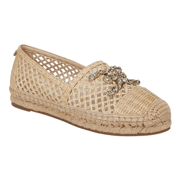 Sam Edelman Womens Khiara Woven Natural Raffia Espadrille Slip On Flats Size 8 - Picture 1 of 9